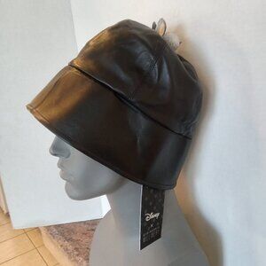 Disney X Gigi Burris Millinery Black Leather Hat